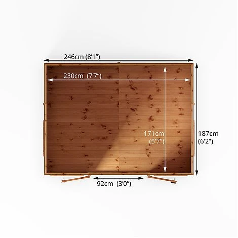 Waltons 8' X 6' Hip Roof Summerhouse 12 Waltons 8' X 6' Hip Roof Summerhouse - Image 10