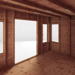 Waltons 12 X 8 Premium Shiplap Tongue And Groove Helios Curved Roof Wooden Garden Summerhouse -Plants Sales Store SI 003 001 0089 12x8 Helios Summerhouse Detail001