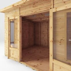 Waltons 12 X 8 Premium Shiplap Tongue And Groove Helios Curved Roof Wooden Garden Summerhouse -Plants Sales Store SI 003 001 0089 12x8 Helios Summerhouse Detail002