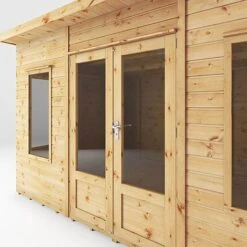 Waltons 12 X 8 Premium Shiplap Tongue And Groove Helios Curved Roof Wooden Garden Summerhouse -Plants Sales Store SI 003 001 0089 12x8 Helios Summerhouse Detail003