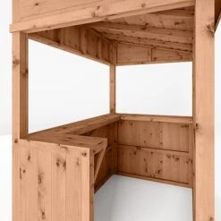 Waltons 9' X 4' Premium Pressure Treated Garden Bar - 2 Styles Available 13 Waltons 9' X 4' Premium Pressure Treated Garden Bar - 2 Styles Available -Plants Sales Store SI 003 001 0092 Pressure Treated Pent 4x6 Bar Detail0021