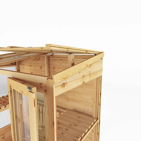 Waltons 6 X 3 Traditional Wooden Tall Wall Victorian Mini Greenhouse Potting Shed 8 Waltons 6 X 3 Traditional Wooden Tall Wall Victorian Mini Greenhouse Potting Shed - Image 6