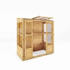 Waltons 6 X 3 Traditional Wooden Tall Wall Victorian Mini Greenhouse Potting Shed 23 Waltons 6 X 3 Traditional Wooden Tall Wall Victorian Mini Greenhouse Potting Shed -Plants Sales Store SI 004 001 0023 6x3 Traditional Tall Wall Greenhouse MainDO