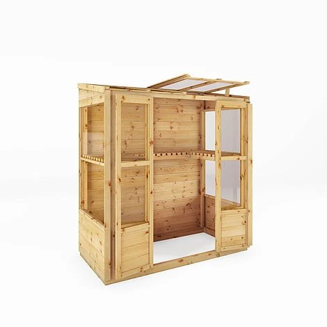 Waltons 6 X 3 Traditional Wooden Tall Wall Victorian Mini Greenhouse Potting Shed 11 Waltons 6 X 3 Traditional Wooden Tall Wall Victorian Mini Greenhouse Potting Shed - Image 9