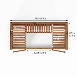 Waltons 6 X 3 Traditional Wooden Tall Wall Victorian Mini Greenhouse Potting Shed 27 Waltons 6 X 3 Traditional Wooden Tall Wall Victorian Mini Greenhouse Potting Shed -Plants Sales Store SI 004 001 0023 Floor Plan