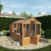Waltons 12' X 6' Apex Greenhouse With Shed Extension -Plants Sales Store SI 004 001 0026 12x6 Traditional Greenhouse and Shed Combi Mercia Garden 2