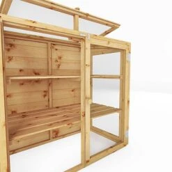 Waltons 4 X 2 Traditional Wooden Mini Greenhouse Potting Shed 17 Waltons 4 X 2 Traditional Wooden Mini Greenhouse Potting Shed -Plants Sales Store SI 004 001 0028 DT 4x2 Mini Greenhouse Detail002