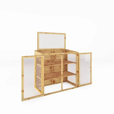 Waltons 4 X 2 Traditional Wooden Mini Greenhouse Potting Shed 9 Waltons 4 X 2 Traditional Wooden Mini Greenhouse Potting Shed - Image 7