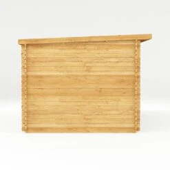 Waltons 6m X 3m Studio Pent With Outdoor Area - 28mm - Double Glazed -Plants Sales Store SI 006 002 0061 Log Cabin with Patio Area Studio Left