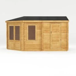 5m X 3m Corner Lodge Plus - 28mm Double Glazed (Side Shed) 19 5m X 3m Corner Lodge Plus - 28mm Double Glazed (Side Shed) -Plants Sales Store SI 006 004 0082 5mx3m Corner Lodge Plus 44mm Double Glazed Studio LH Front