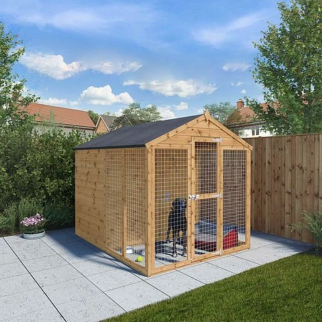 Waltons 8' X 6' Dog Kennel And Run 4 Waltons 8' X 6' Dog Kennel And Run - Image 2