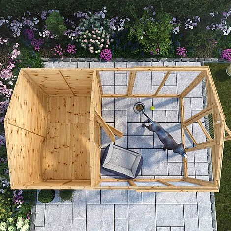 Waltons 10' X 6' Dog Kennel And Run 4 Waltons 10' X 6' Dog Kennel And Run - Image 2