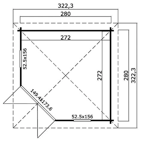 Scotland 1 Corner Summerhouse 2.8m X 2.8m 5 Scotland 1 Corner Summerhouse 2.8m X 2.8m - Image 3