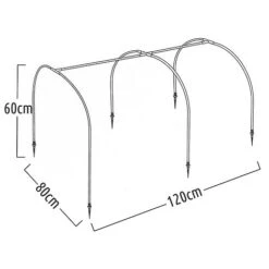 Idooka Polytunnel And Pop Up Greenhouse Cold Frame - Hoops Grow Tunnel -Plants Sales Store Silhouette17