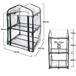 Idooka Pop-Up Plastic Greenhouses -Plants Sales Store Silhouette36