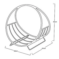 Idooka Wood Basket Log Store Firewood Rack 16 Idooka Wood Basket Log Store Firewood Rack -Plants Sales Store Silhouette5