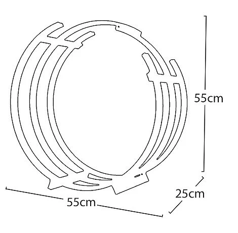 Idooka Wood Basket Log Store Firewood Rack 8 Idooka Wood Basket Log Store Firewood Rack - Image 6