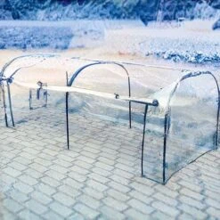 Idooka Polytunnel And Pop Up Greenhouse Cold Frame - Hoops Grow Tunnel -Plants Sales Store Snowy20Patio