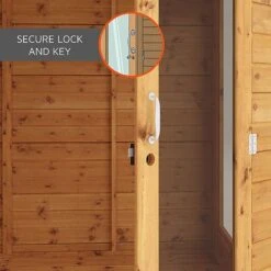 Waltons 7 X 7 Wooden Outdoor Shiplap Tongue And Groove Premier Corner Garden Summerhouse -Plants Sales Store Summerhouses Secure Lock and Key Waltons