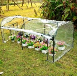 Idooka Polytunnel And Pop Up Greenhouse Cold Frame - Hoops Grow Tunnel -Plants Sales Store Top20Angle20Real