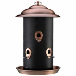 Happy Beaks Copper Finish Twin Feeder -Plants Sales Store WEBG36211