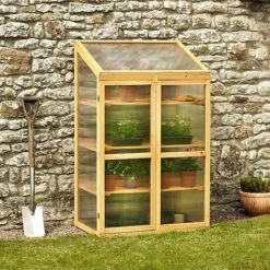 Garden Grow Three-Tier Wooden Cold Frame -Plants Sales Store WEBG39194