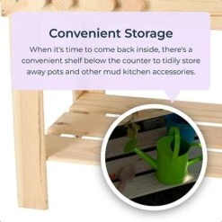 Idooka Wooden Mud Kitchen Outdoor Toy Age 4+ Role Play Playhouse Patio Garden 10 Idooka Wooden Mud Kitchen Outdoor Toy Age 4+ Role Play Playhouse Patio Garden -Plants Sales Store mud3
